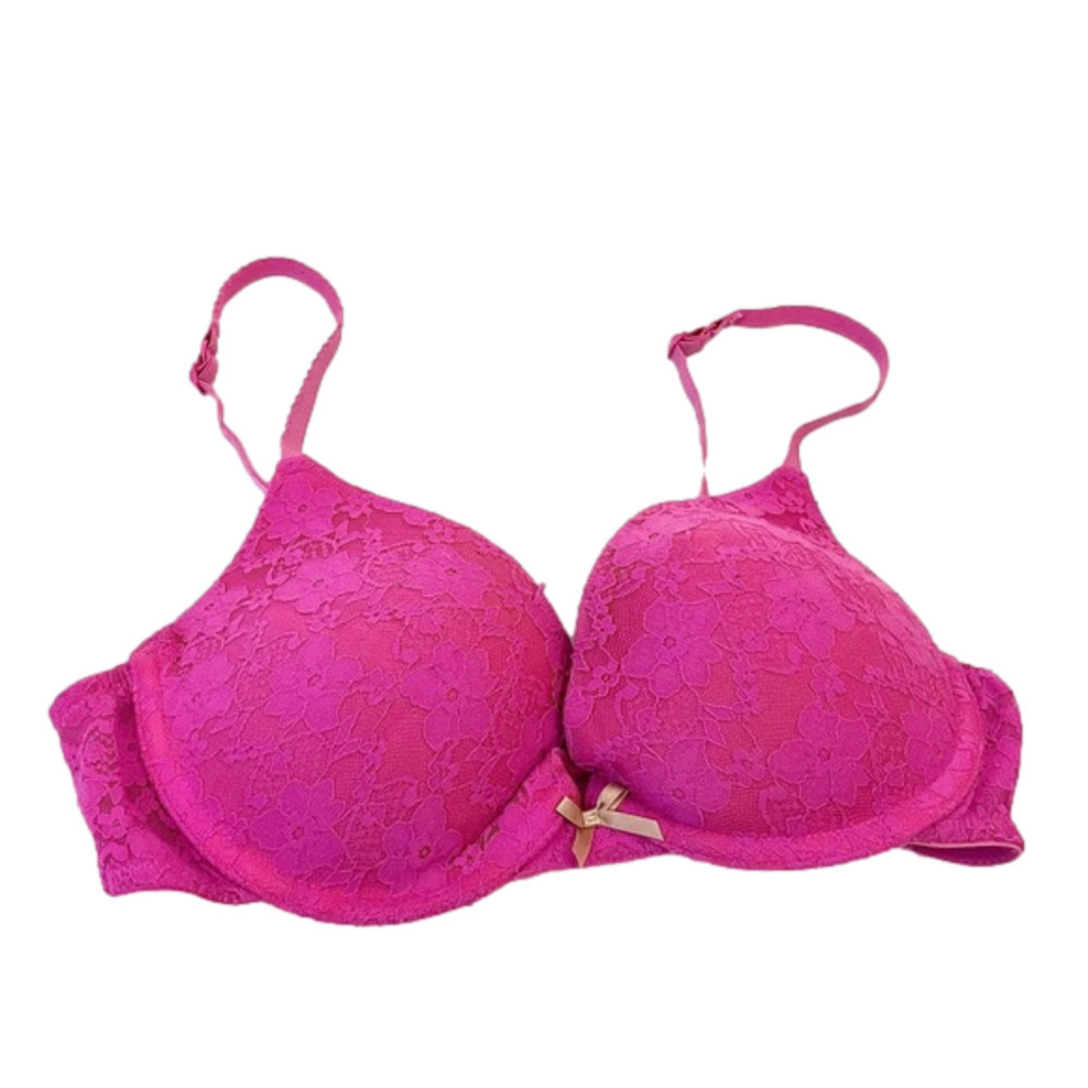 XHILARATION Pink Lace Push up Bra. Size 34C